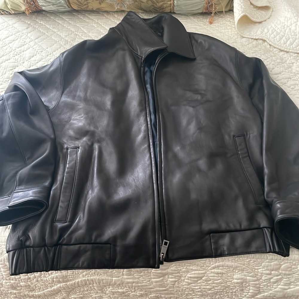 Andrew Marc XXL leather jacket